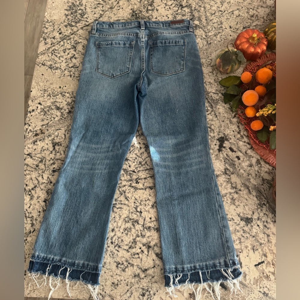 Blank NYC Womens 28 x25 The Varick Kick Flare Denim Medium Wash Blue Jeans 569™ - Picture 14 of 16